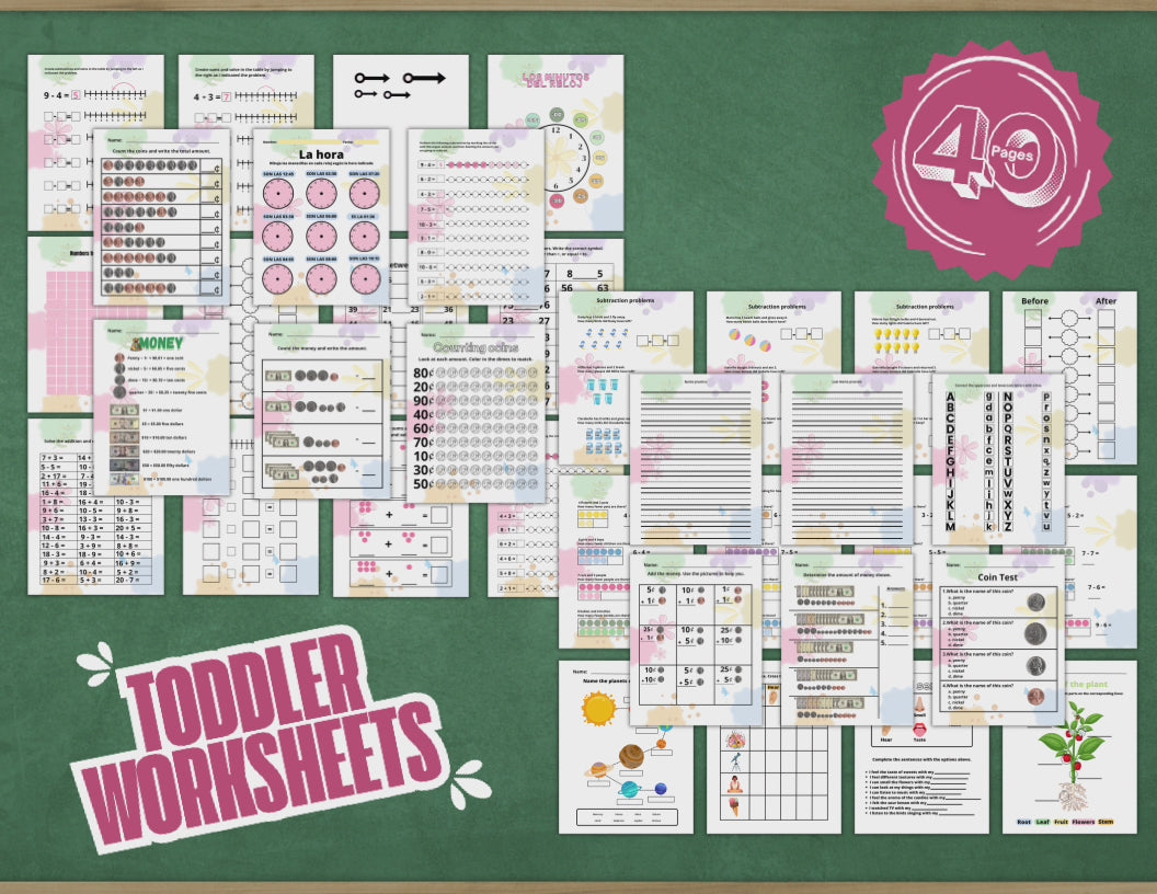 Toddler worksheets